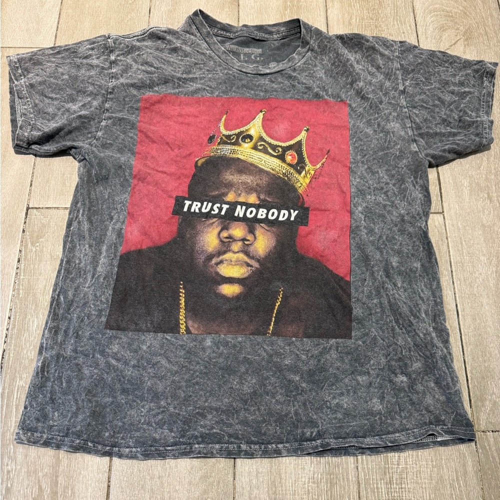 Men's The Notorious B.I.G. Trust Nobody Graphic T-Shirt Size Large - Picture 1 of 7